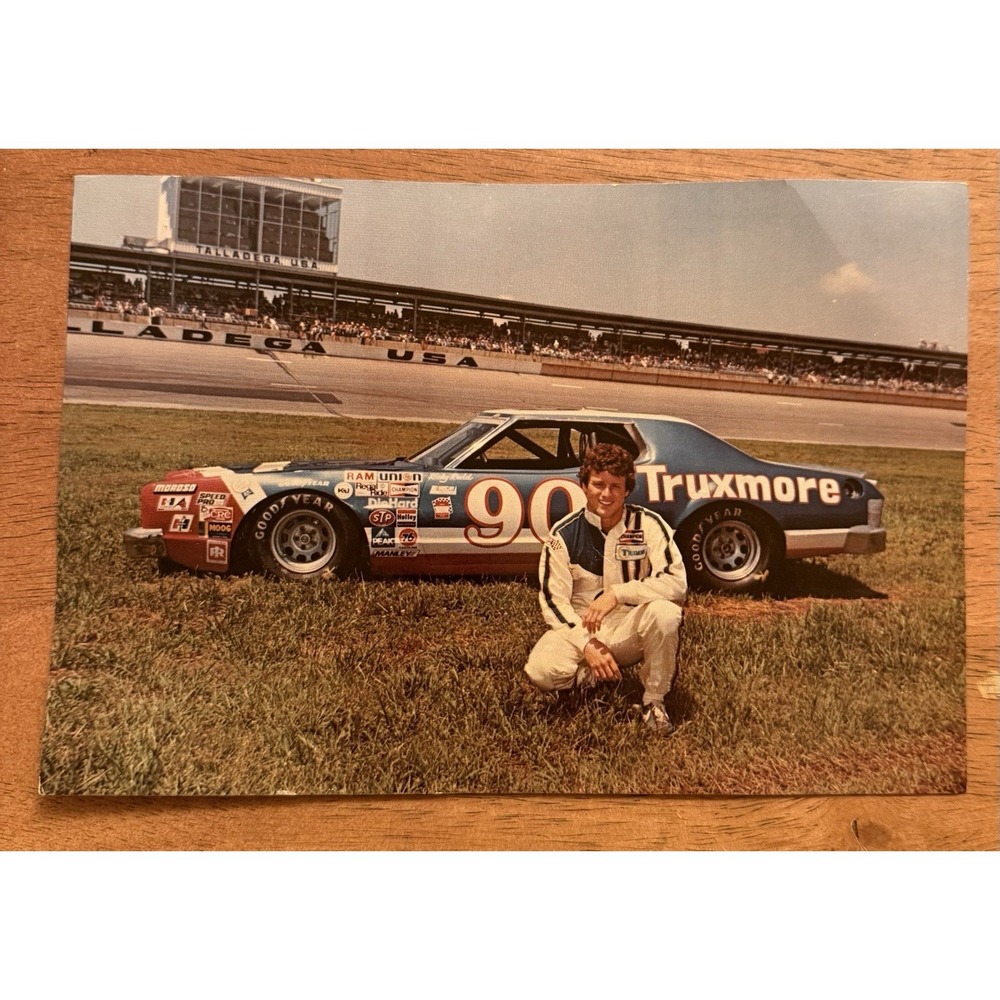 NASCAR Vintage Truxmore #90 Car Ricky Rudd Talladega USA Postcard Large